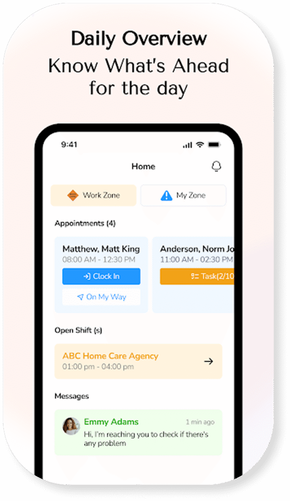 carebravo application interface