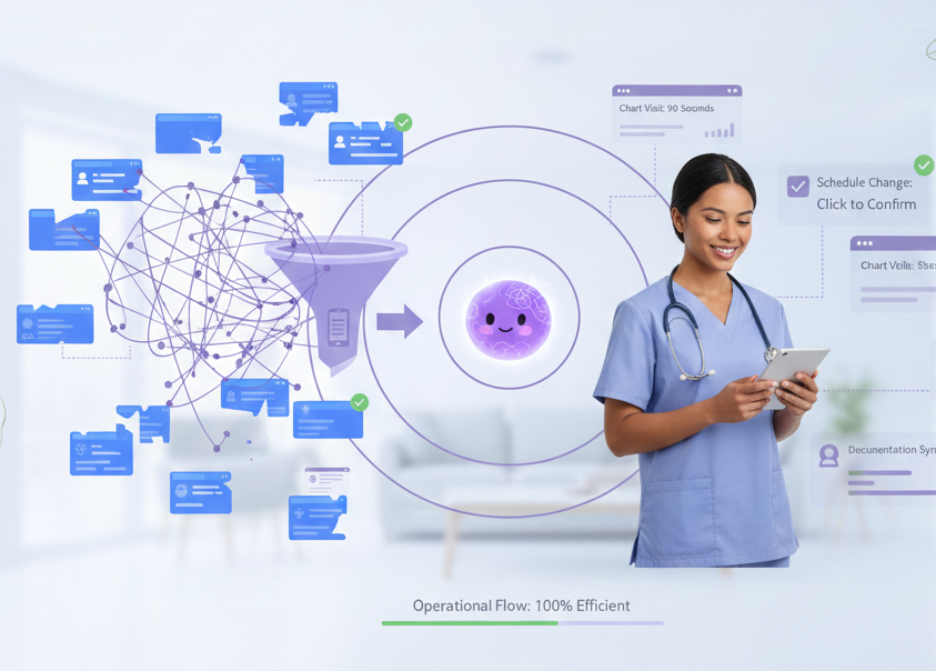 the solution Cary handles the chaos so caregivers can focus on caring.