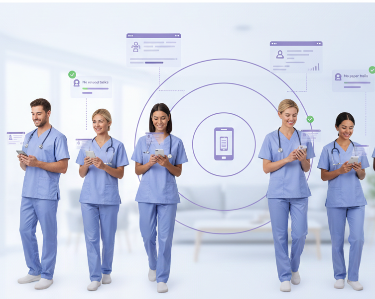 Connected, Informed, On the Go Mobile Care Coordination for Home Care Teams